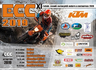 Seriál KTM ECC 2019 zahájí prvním závodem v Bozkově