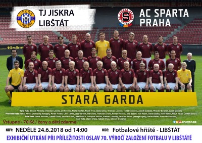 V Libštátě slaví 70 let místního fotbalu utkáním se Starou gardou Sparty