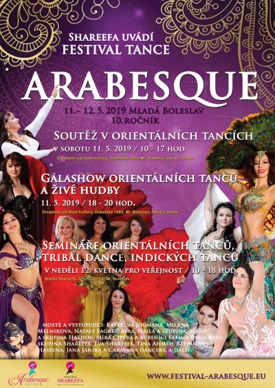 Jubilejní festival tance Arabesque pořádají v Mladé Boleslavi