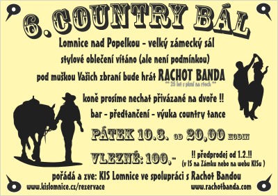 Již šestý country bál připravují v Lomnici