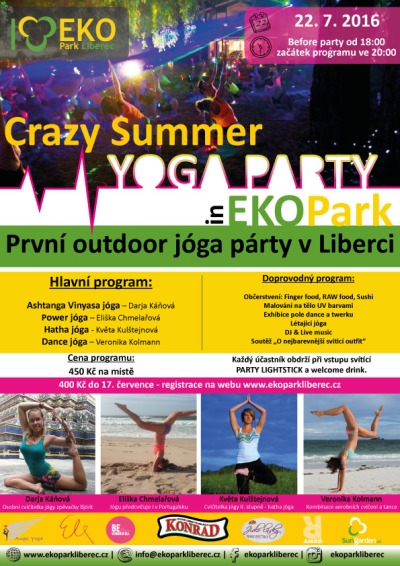 V červenci zamíří do EKOParku Liberec stovky jogínů a jogínek