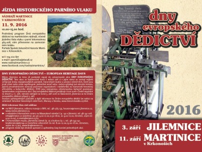 Dny evropského dědictví se opět konají i v Jilemnici