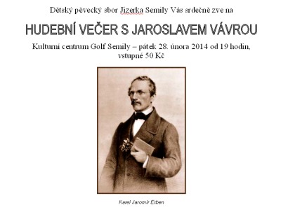 Hudební večer s Jaroslavem Vávrou v KC Golf