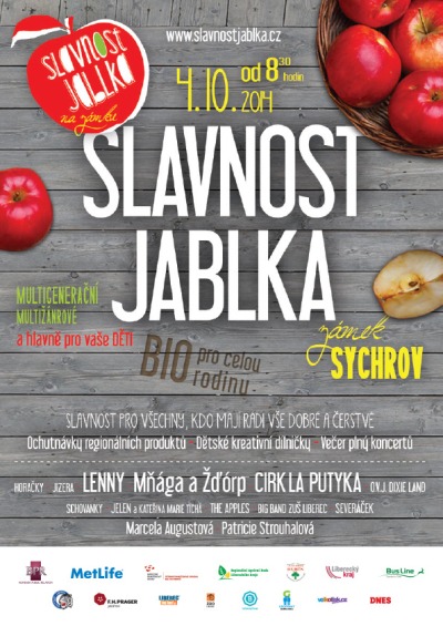 Zdravý životní styl připomene na Sychrově Slavnost jablka