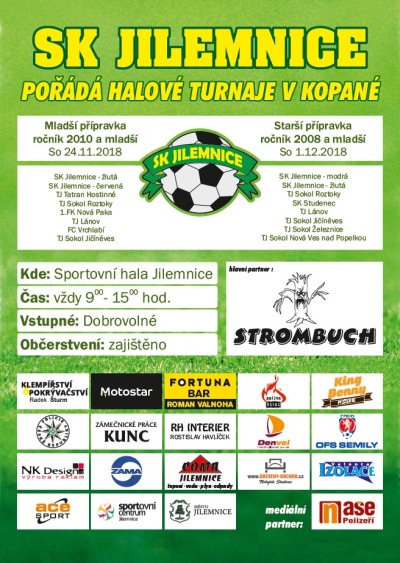 V Jilemnici pořádají turnaje mladších a starších přípravek