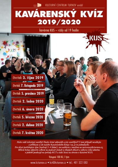 Kavárenský kvíz pokračuje v turnovské kavárně Kus 7. listopadu