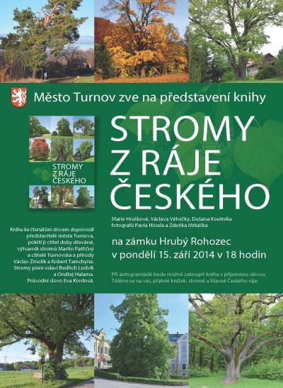 Na Hrubém Rohozci představí novou knihu Stromy z ráje českého