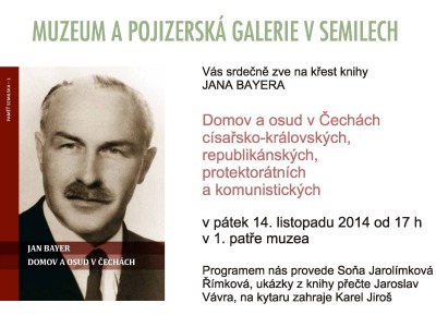 V semilském muzeu pokřtí první knihu z edice Paměť Semilska