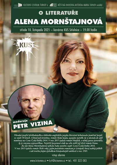 Alena Mornštajnová bude v Turnově povídat nejen O literatuře