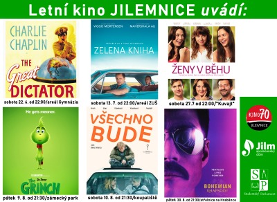 Letní kino v Jilemnici bude letos promítat na celkem šesti místech