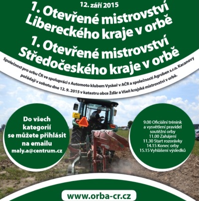 Na polích v Českém ráji se traktoristé utkají na krajské soutěži v orbě