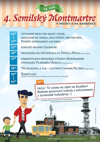 Semilský Montmartre zve opět na malování i novou výstavu