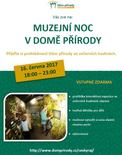 Muzejní noc chystají i v Domě přírody v Dolánkách
