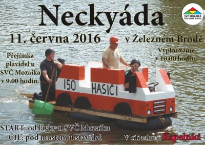 Neckyáda startuje v Železném Brodě v sobotu u lávky