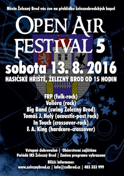 Pátý díl Open Air Festival Brod opět představí místní kapely