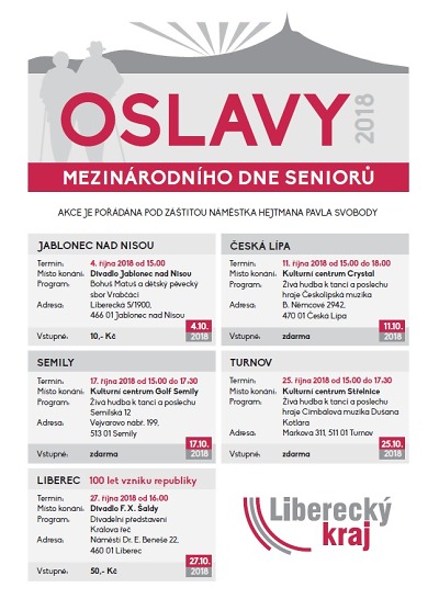 Mezinárodní den seniorů oslaví i v Libereckém kraji