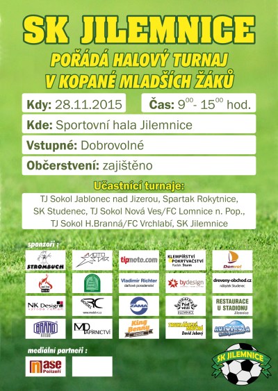 V jilemnické hale se koná turnaj mladších žáků