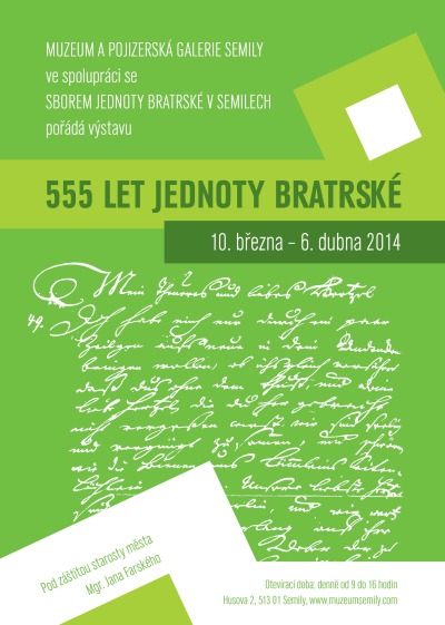 555 let Jednoty bratrské připomenou v Semilech výstavou