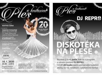 Ples v krajské knihovně bude ve stříbrném