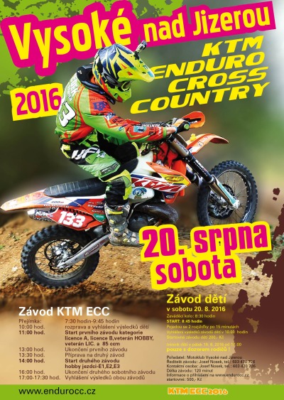 Motoseriál KTM ECC pokračuje ve Vysokém