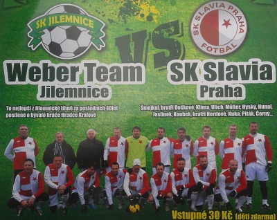 V Jilemnici vyzve místní stará garda Slavii Praha