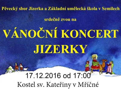 Jizerka zapěje v kostele sv. Kateřiny v Mříčné