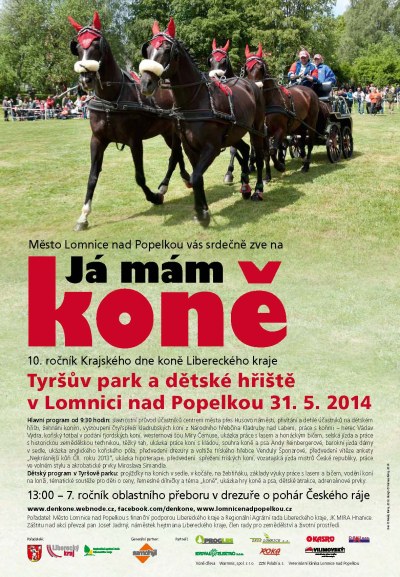 Tyršův park v Lomnici ožije desátým ročníkem Krajského dne koně