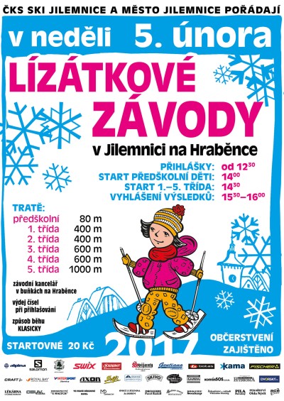 Jilemničtí lyžaři zvou na Lízátkové závody