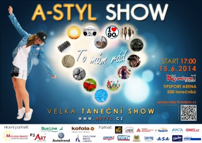 V liberecké areně se na A-Styl Show ukáže 500 tanečníků