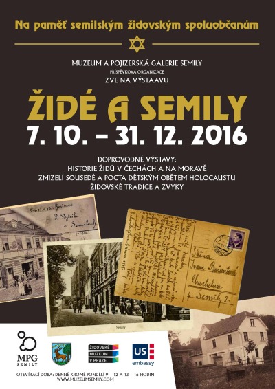 Odhalení pamětní desky zahájí výstavu Židé a Semily