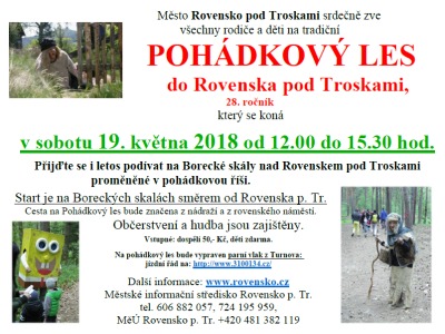 V Rovensku pořádají už 28. ročník pohádkového lesa