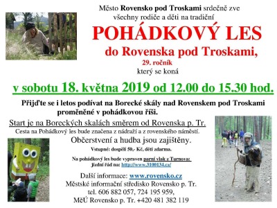 Pohádkový les v Rovensku pod Troskami opět vede do Boreckých skal