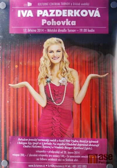 „Blbá blondýna“ Iva Pazderková je hostem turnovské Pohovky