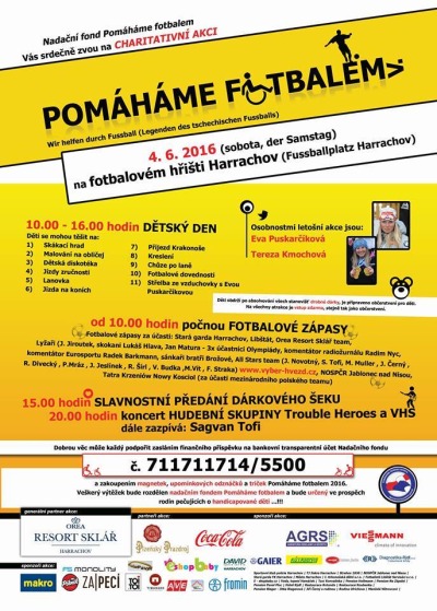 Akce Pomáháme fotbalem se koná v Harrachově už popáté