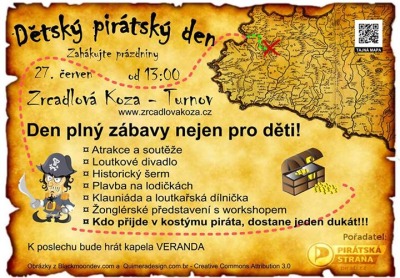 Pirátský den čeká děti v sobotu na Zrcadlové koze