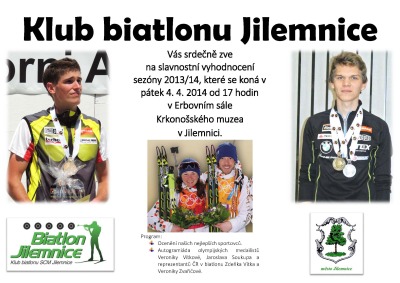 V Jilemnici vyhlásí nejlepší biatlonisty sezony