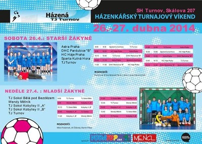 V poslední dubnový víkend obsadí turnovskou halu házená