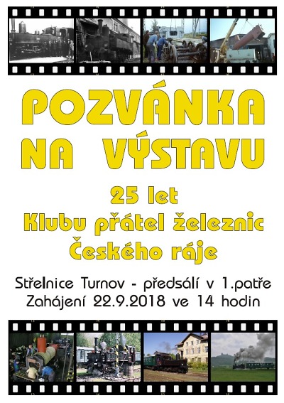 Výročí Klubu přátel železnic Českého ráje připomene výstava