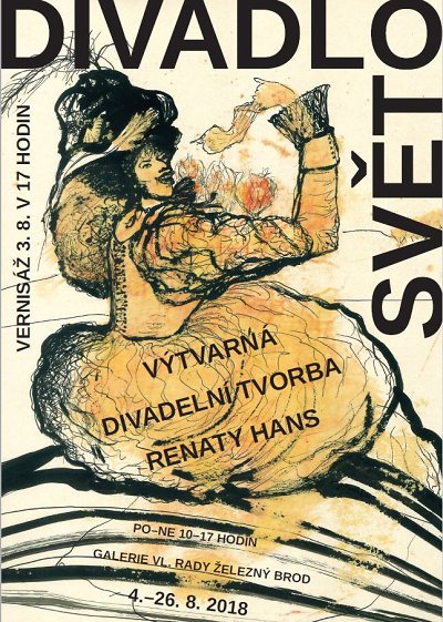 Galerie Vlastimila Rady ukazuje divadelní tvorbu Renaty Hans