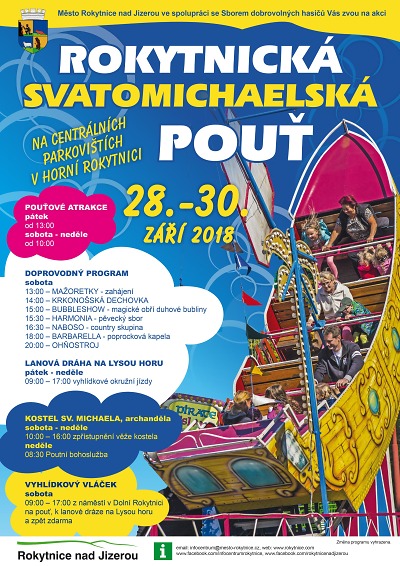 Do Rokytnice zvou na pouť i největší kolotoč – lanovku na Lysou horu