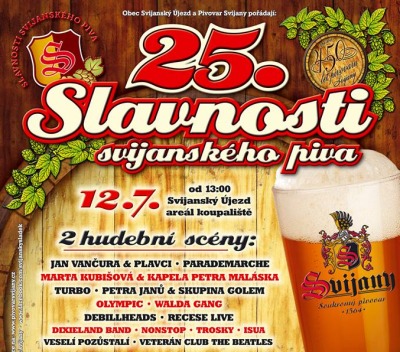 Svijanské slavnosti letos kromě piva lákají i na Olympic a Martu Kubišovou