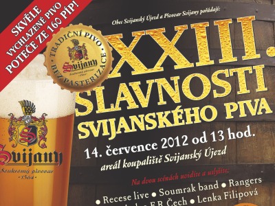 Svijanské slavnosti lákají kromě zlatého moku na hudbu a pivní zmrzlinu