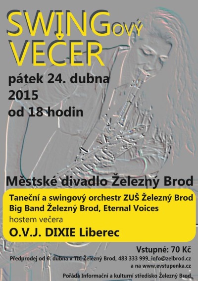 Swingový večer opět zaplní divadlo v Železném Brodě