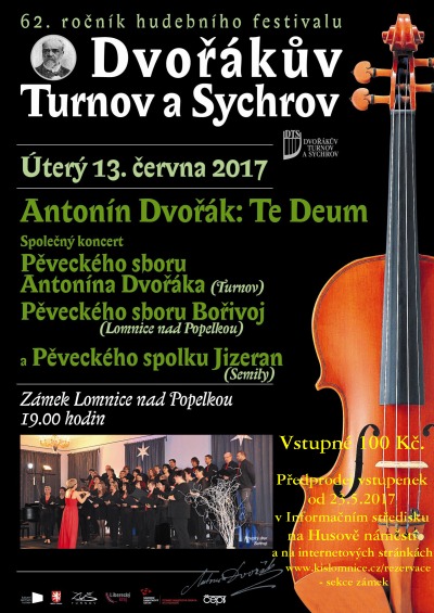 Festival Dvořákův Turnov a Sychrov pokračuje na lomnickém zámku