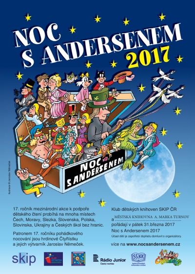 Turnovská knihovna připravuje Noc s Andersenem 2017