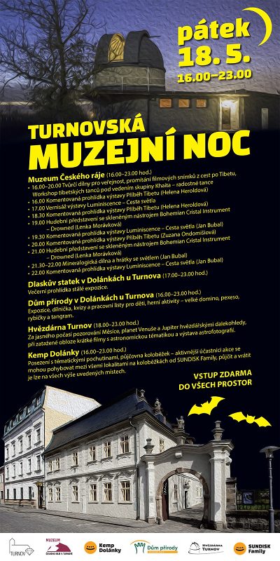Program Muzejní noci v Turnově 2018