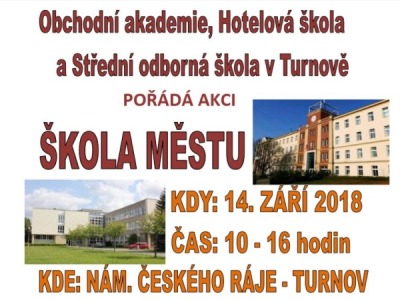 V Turnově připravují akci Škola městu