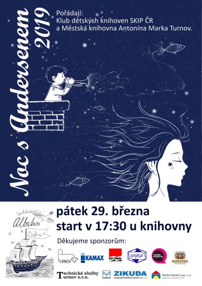 Březen - měsíc čtenářů vyvrcholí v Turnově Nocí s Andersenem