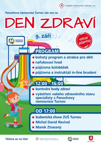 Den zdraví s nemocnicí Turnov proběhne na místním koupališti