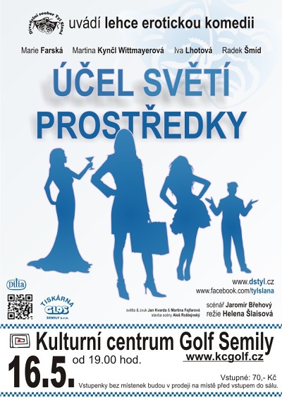 Komedii Účel světí prostředky představí i v Semilech